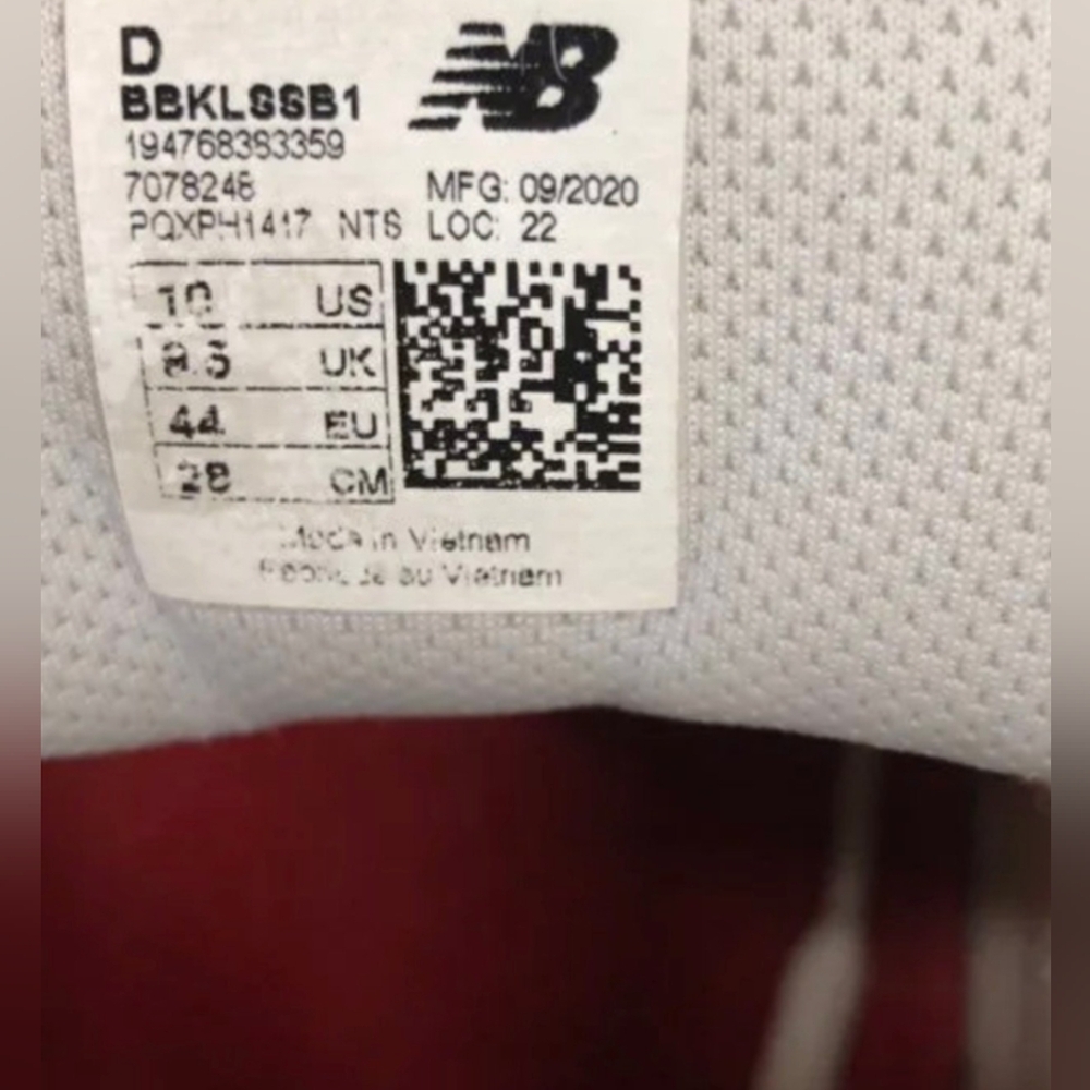 New Balance Kawhi Leonard Seismic Moment Basketball Sneakers Size 10 Like New - Picture 4 of 5